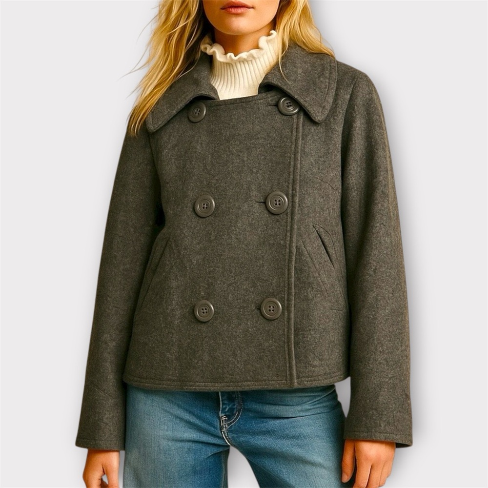H&M Wool Blend Pea Coat